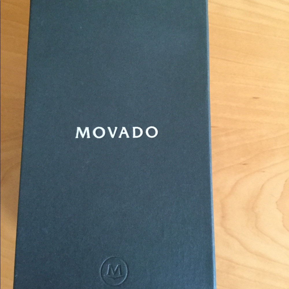 Movado retro museum dial black watch w leather - Picture 5 of 6